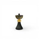 Black & Gold Arabic Bakhoor Burner with Calligraphy Design