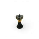 Black & Gold Arabic Bakhoor Burner with Calligraphy Design