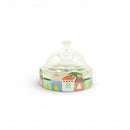 Pastel Mosque Emboss Pattern Bowl with Dome For Ramadan & Eid
