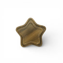 Set of 2 Dark Wood Crescent Star Trays For Ramadan & Eid