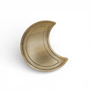 Set of 2 Dark Wood Crescent Moon Trays  For Ramadan & Eid