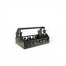 Black Wooden Cut Out silhouette with Handle Tray