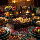 Black Wooden Cut Out silhouette with Handle Tray