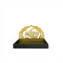 Black & Gold Ramadan Kareem With Lantern/Moon Serving Tray For Ramadan & Eid