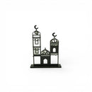 Mosque Silhouette Black Outline Stand Table Centre Decoration For Eid & Ramadan