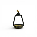 Crescent Moon Decorative Bowl – Black & Gold