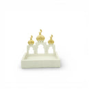 Clay Decorative Serving Tray with Mosque Silhouette For Ramadan & Eid