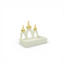 Clay Decorative Serving Tray with Mosque Silhouette For Ramadan & Eid