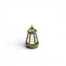 Mini Brushed Silver Triangle Minaret LED Lantern For Ramadan & Eid