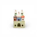 Pastel Decorative Clay Mosque Stand For Ramadan & Eid