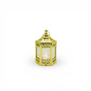 Mini Shiny Gold Mirrored Glass LED Lantern For Ramadan & Eid
