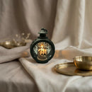 Round Matt Black Lantern With Tealight For Ramadan & Eid