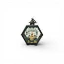 Hexagon Matt Black Lantern With Tealight For Ramadan & Eid