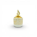 Round Arabic Calligraphy - White Bakhoor Burner