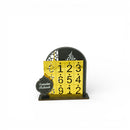 Metallic Black & Gold Arch Shape Wooden Ramadan Countdown Calendar