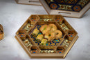Mosaic Print Section Hexagonal Tray (2303-3G)