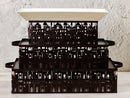 Black Mosque Silhouette Metal Dessert Stand Set Of 2 (C537)