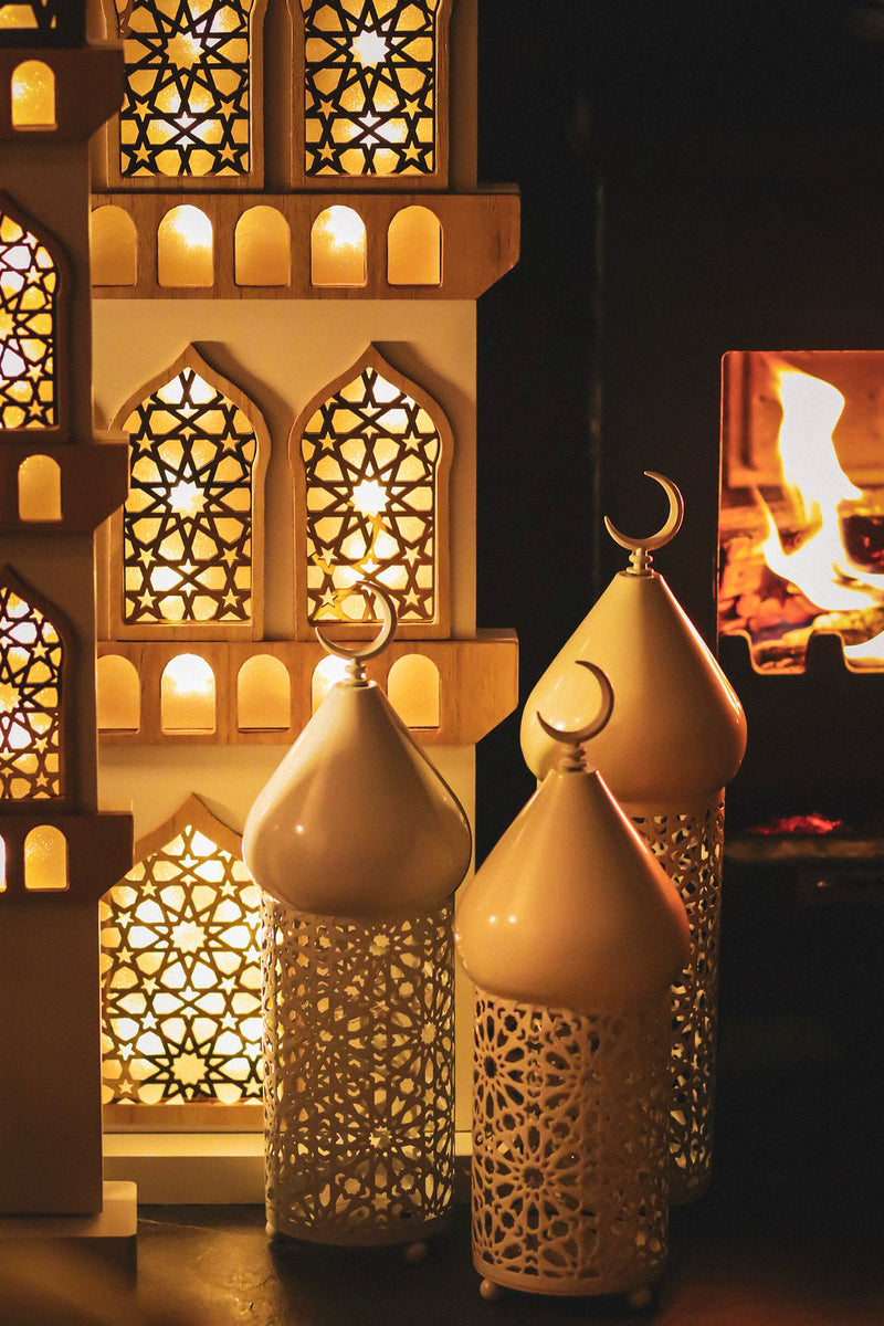 White Minaret LED Lanterns