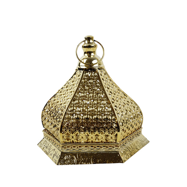 Large Gold Tray/Lantern Dome Hexagonal Minaret (JK23091)