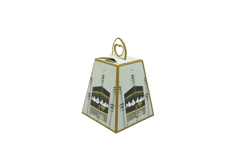 Kaaba Minaret Pyramid Favour Gift Box Pack of 12
