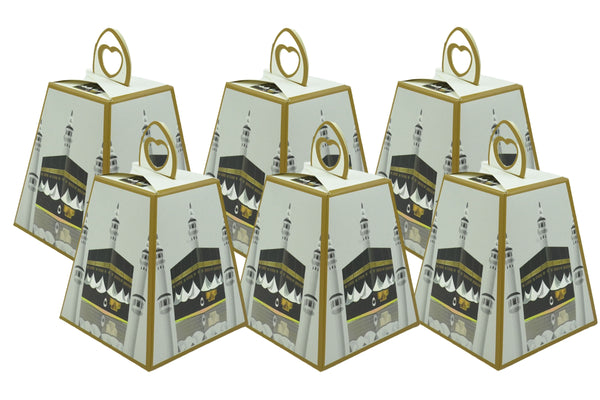 Kaaba Minaret Pyramid Favour Gift Box Pack of 12