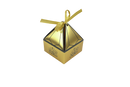 Gold Small Pyramid Eid Saeed عيد سعيد Favour Party Boxes Pack of 12(10444-8)