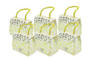 White with Gold Arabic Calligraphy Favour Gift Box with Rope Handles Pack of 12