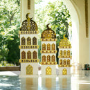 Giant Minaret White LED Light Geometric Stand