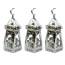3 x Mini Triangle Minaret Tealight Lantern- Choose Colour (2693D)
