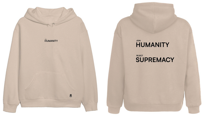 JOIN HUMANITY Hoodie stone - 100% Profits to Charity