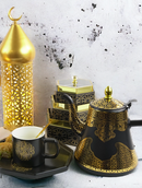 Set of 3 BLACK  Hexagon Acrylic Boxes with Lids (2324-9ABC)