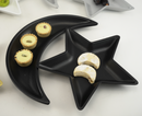 Set of 2 Wooden Crescent Moon & Star Serving Plate Eid/Ramadan