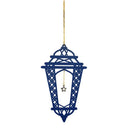 Blue Wooden Crosshatch Ramadan / Eid Lantern Hanging Decorations