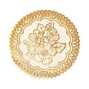 White Eid Mubarak Serving Dish with Metal Lid and Stand  (JC009)