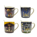 Kids Cartoon Style Ceramic Mug & Spoon Set (Design Sent At Random)