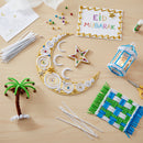 Pack of 100 White Eid Arts & Craft Pipe Cleaners