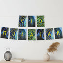 Eid Mubarak Rectangle Peacock / Botanic Bunting - 2 meters
