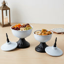 White Metal Minaret Style Bowls - 2 Sizes Available