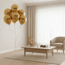 Gold Eid Balloons - 12 Pack