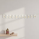 Ramadan Kareem White Arch Gold Letter Card Bunting - 2 meters