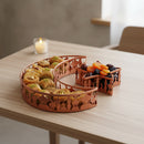 Copper/Bronze Metal Eid/Ramadan Moon & Star Food Serving Tins
