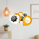 White & Gold Eid Mubarak 8-Pointed Star Balloons (12 Pack)