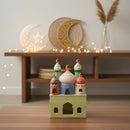 Pastel Decorative Clay Mosque Stand For Ramadan & Eid