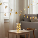 2.5m / 20 LED Gold Lanterns Eid / Ramadan Battery Powered Fairy Lights (EIDL02)