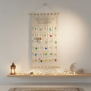Giant Fabric COLOUR YOURSELF Ramadan Advent Calendar With Wooden Rod (100cm x 47cm)