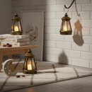 Mini Brushed Silver Triangle Minaret LED Lantern For Ramadan & Eid