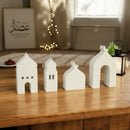 Set of 4 MEDIUM Wooden Table Centrepieces Mosque Silhouette Decor Set
