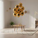 Gold Islamic Symbols Balloons (12 Pack) For Ramadan & Eid