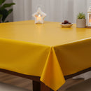 Plain Yellow Eid Party Plastic Table Cover
