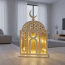 Giant Gold & White Metal Mosque